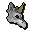 White unicorn mask