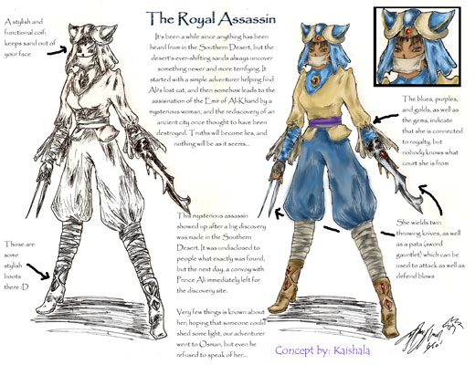 Player submitted artwork: The Royal Assassin by Kaishala