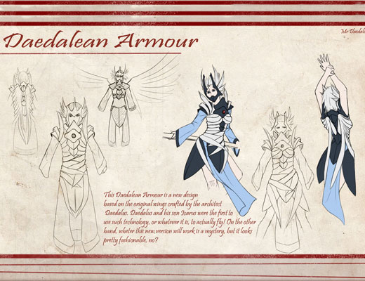 Player submitted artwork: Daedalean Armour by Mr Daedalus