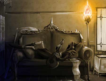 Player submitted artwork: Grim's Day Off by Marikdebie